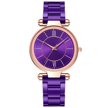 Load image into Gallery viewer, Luxury Rose Gold Stainless Steel Watches Female Classic Round Dial Quartz Watch Women Business Wristwatches Wrist Jewelry Reloj