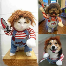 Load image into Gallery viewer, 1PCS Halloween Dagger Pet Transformation Dress Festival Funny Knife Holding Dog Clothes Cat Standing Dress Pet Dress Up