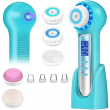 Load image into Gallery viewer, 5 in 1 Electric Facial Cleansing Brush Blackhead Remover Pore Vacuum Cleaner Deep Cleaning Face Care Black Head Removal Machine