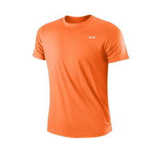 Load image into Gallery viewer, Men's Quick Dry Short Sleeve Gym Running Moisture Wicking Round Neck T-Shirt Training Exercise Gym Sport Shirt Tops Lightweight