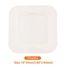 Load image into Gallery viewer, 5PC Portable Hydrocolloid Adhesive Dressing Wound Dressing Self Adhesive Breathable Ultra Thin Waterproof Bedsore Heal Pad Patch