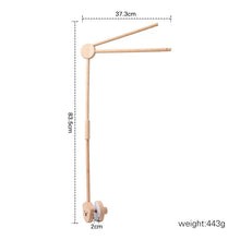 Load image into Gallery viewer, Wooden Baby Rattle Crib Mobile Holder for Newborns