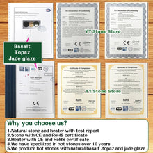 Load image into Gallery viewer, Hot Stone Massage Set Relieve Stress Back Pain Health Care Acupressure Lava Basalt Stones for Healthcare hot spa rock