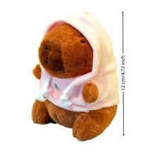 Load image into Gallery viewer, Cute Capybara Plush Toy Hoodie – Small Winged Stuffed Doll for Kids