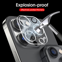 Load image into Gallery viewer, 4pcs Tempered Glass Camera Lens Protector Guard For IPhone 14 13 12 11 Pro Max Camera Protector Full Cover Protective Glass Transparent Rear Camera Film for IPhone 14 Pro Max