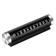 Load image into Gallery viewer, Car Temporary Parking Number Plate Black/Silver/Blue Aluminium Alloy Material Roller Adjustable Car Parking Plate Car Supplies