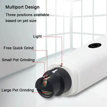 Load image into Gallery viewer, Electric Pet Nail Grinder – USB LED Dog & Cat Clipper