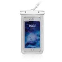 Load image into Gallery viewer, Gray Drop Resistant Waterproof Bag For Mobile Phones Under 6.9 Inches Plastic Mobile Phone Waterproof Case Diving Seal Phone Case Waterproof Pouch Phone Underwater Case 35m