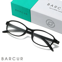 Load image into Gallery viewer, BARCUR Original Classic Presbyopia Glasses for Men and Women High-Quality Plastic Frame with Hinge Splicing Pattern and Mirror Legs Transparent AC Lenses for Reading