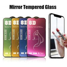 Load image into Gallery viewer, Glue Anti Scratch Mirror Screen Protector Tempered Glass For iphone 13 12 11 Pro XS Max X XR 7 8 Plus Makeup Mirror Tempered Glass for Iphone 11 12Pro 13pro Max Mirror Screen Protectors