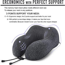 Load image into Gallery viewer, U Shaped Memory Foam Neck Pillows Soft Slow Rebound Space Travel Pillow Massage Neck Cervical Healthcare Bedding Drop Shipping