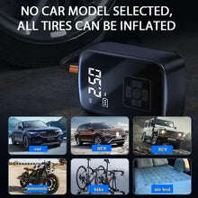 Load image into Gallery viewer, LEIBOO Wireless Car Air Compressor Air Pump Electric Tire Inflator Pump for Motorcycle Bicycle AUTO Tyre with Digital Display
