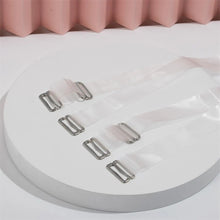 Load image into Gallery viewer, 1/2/3 Pairs Metal Buckle Bra Straps Belt Women's Elastic Transparent Silicone Adjustable Portable Frosted Intimates Accessories