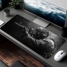 Load image into Gallery viewer, Tactical Soldier XXL Gaming Mouse Pad β Non-Slip Rubber Desk Mat with Stitched Edges & Lycra Surface for FPS Gamers