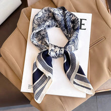 Load image into Gallery viewer, Luxury Silk-Feel Square Scarf – Satin Shawl, Hijab, Hair Wrap for Women