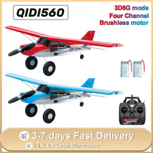 Load image into Gallery viewer, M7 Moore Off-road Aircraft Qidi560 RC Plane EPP 4CH Remote Control Brushless Airplane with LED light Model Toys for Children