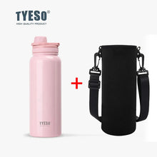 Load image into Gallery viewer, Stainless Steel Insulated Water Bottle (600-1200ml) | Hot & Cold Thermal Tumbler with Handle | Portable Vacuum Flask for Sports & Travel