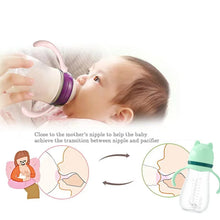 Load image into Gallery viewer, Baby Milk Feeding Bottle Set With Handle Infant Bottles Silicone Nipple BPA