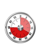 Load image into Gallery viewer, 60-Minute Visual Timer For Kids Study Fridge Magnets Kitchen Timer Mechanical Stopwatch Alarm Clock Kitchen Cooking Accessories