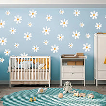 Load image into Gallery viewer, White Daisy Flower Wall Stickers DIY Home Decor