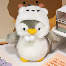 Load image into Gallery viewer, New Cute Penguin Plush Toy Baby Comforting Sleep Doll Fluffy Penguin Wearing Clothes Hats Stuffed Animal Pillow Birthday Gifts