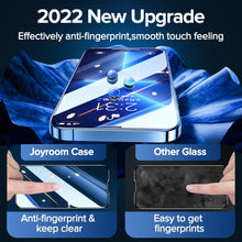 Load image into Gallery viewer, 2PCS 9H Tempered Glass For iPhone 13 Pro Max 12 11 X XR XS 7 8 8P Max Full Cover Ultra-HD Screen Protector for iPhone 13 Tempered Glass Film with Auto Alignment Tool Easy Installation 99% HD Clear 9H Hardness Bubble Free Screen Protector For iPhone