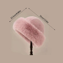 Load image into Gallery viewer, Furry Hats For Women, Autumn Winter Korean Style Warm Hats, Solid Color Flattering Mongolian Hats, Thickened Winter Outfits