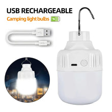 Load image into Gallery viewer, Portable USB Rechargeable LED Camping Light Multifunctional Outdoor Emergency Hanging Tent Lamp Hiking Picnics Night Lighting