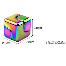 Load image into Gallery viewer, Metal Square Fidget Spinner Cube – Anti-Anxiety Decompression Toy for Stress Relief and Focus
