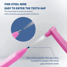 Load image into Gallery viewer, Interdental Brush 20-Pack - Soft Mini Brushes with Dust Cover for Orthodontic and Dental Cleaning