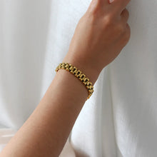 Load image into Gallery viewer, Luxury 18K Gold Plated Waterproof Wrist Bracelets for Women Stainless Steel Popular Watch Band Bracelets Jewelry Accessories