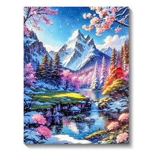 Load image into Gallery viewer, 5D Diamond Painting Kit - Aurora Landscape Mosaic, Full Round Drill for DIY Home Decor