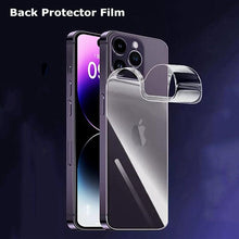 Load image into Gallery viewer, Film For iPhone 14 Pro Max Back Side Screen Protector Film for iPhone 13 Mini 12 13 Pro Max 14 Pro 14Pro Max Not Glass Temper Film Premium HD Clarity Anti-Fingerprint/Scratch Compatible with iPhone
