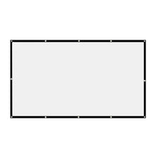 Load image into Gallery viewer, 16:9 Portable Projector Screen Simple Projector Curtain 72/84/100/120/150 inch HD Display Screen Home Cinema Theater Movie Home