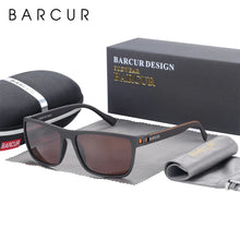 Load image into Gallery viewer, BARCUR Sports Polarized Sunglasses for Men Lightweight TR90 Square Fishing & Travel Eyewear UV400 Protection Men Accessory