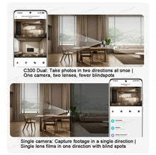 Load image into Gallery viewer, XIAOMI Smart Camera C300 Dual Camera Version,360° 3MP WiFi 6,Home Security Baby Monitor,Pet Camera,Chinese Version With Adapter