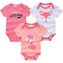 Load image into Gallery viewer, 3/6 PCS Baby Cotton Bodysuits Set Short Sleeve Summer Outfits for Newborn Boys & Girls 0β12 Months