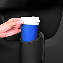Load image into Gallery viewer, Car Door Cup Holder PU Leather Automotive Black Drink Rack Storage Bin Auto Back Seat Cup Holder Organizer For Car Accessories
