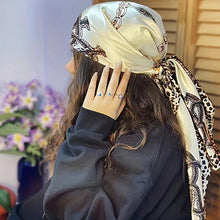 Load image into Gallery viewer, Satin Square Scarf β Elegant 2025 Print Hijab, Shawl & Hair Wrap