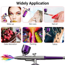 Load image into Gallery viewer, Portable Airbrush Nail Kit with Compressor - For Nails, Art, Cake, and Crafts