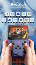 Load image into Gallery viewer, Open Source R36S Retro Handheld Video Game Console Linux System 3.5 Inch IPS Screen Portable Pocket Video Player R36S 64GB Games