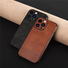 Load image into Gallery viewer, Gorgeous Luxury Genuine Leather Phone Case For iphone 13 Pro Max 12 11 14Pro Max XR XS MAX 7Plus Shockproof Cover Full Protective Slim Leather Luxury PU Flexible Bumper Non-Slip Grip Shockproof Full Body Protective Cover Men Women Phone Cases