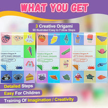 Load image into Gallery viewer, Origami Kit with 30/96 Sheets & Guiding Book - DIY Art Craft for Kids & Beginners