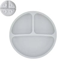 Load image into Gallery viewer, Silicone Baby Sucker Plate & Rice Spoon Set Cute Cartoon Tableware