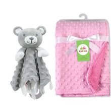 Load image into Gallery viewer, Personalized Newborn Baby Blanket with Name & Custom Stroller Gift Set