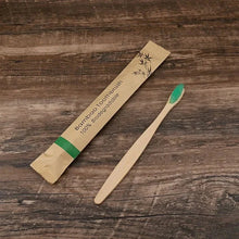 Load image into Gallery viewer, 30pcs ECO Friendly Toothbrush Bamboo Toothbrushes Resuable Portable Adult Wooden Soft Tooth Brush For Home Travel Hotel