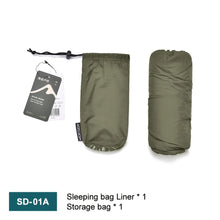 Load image into Gallery viewer, Outdoor Camping Sleeping Bag Liner Ultralight Mummy Sleeping Bag Backpack Liner Single Person Travel Sleeping Bag
