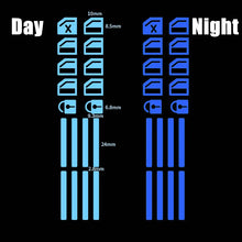 Load image into Gallery viewer, 18 pcs/set Luminous Automobile Interior Stickers Universal Car Windows Control Panel Decals Auto Door Window Lift Button Sticker