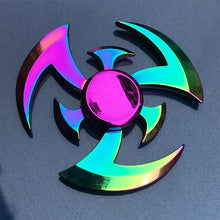 Load image into Gallery viewer, Metal Rainbow Fidget Spinner – Colorful EDC Hand Spinner Toy for Kids & Adults | Anti-Anxiety Stress Relief Finger Spinner Gift