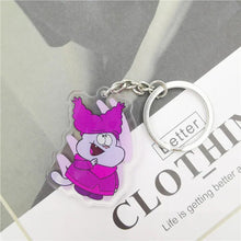 Load image into Gallery viewer, Chowder Men's and women's key chain accessories lovely bag pendant key ring acrylic cartoon friend gift
